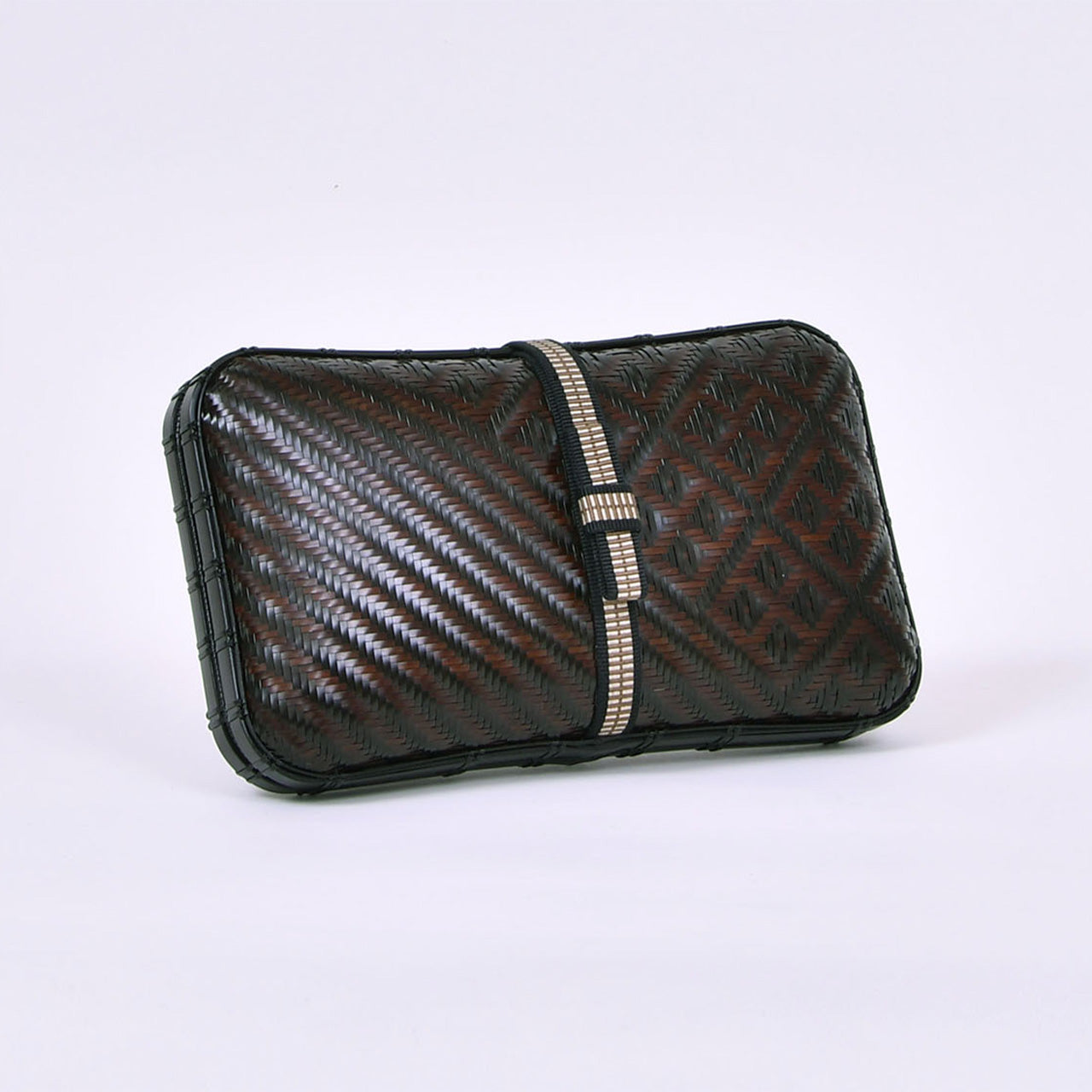 The Kyoto Ajiro-ami Bamboo Clutch Bag by Kisetsu | Handcrafted Traditional Japanese Artistry