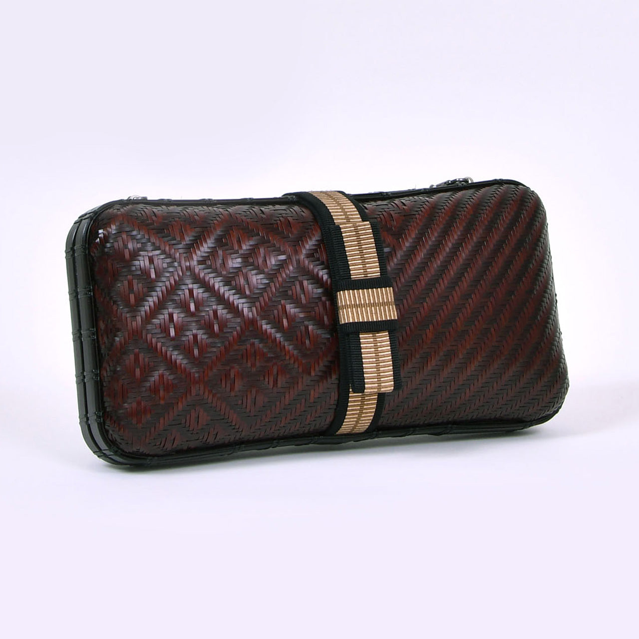 The Kyoto Ajiro-ami Bamboo Clutch Bag by Kisetsu | Handcrafted Traditional Japanese Artistry