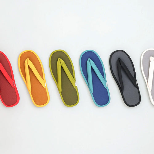 Canvas Zori: Machine-Washable Indoor Sandals in 6 Colors | ABE HOME SHOES