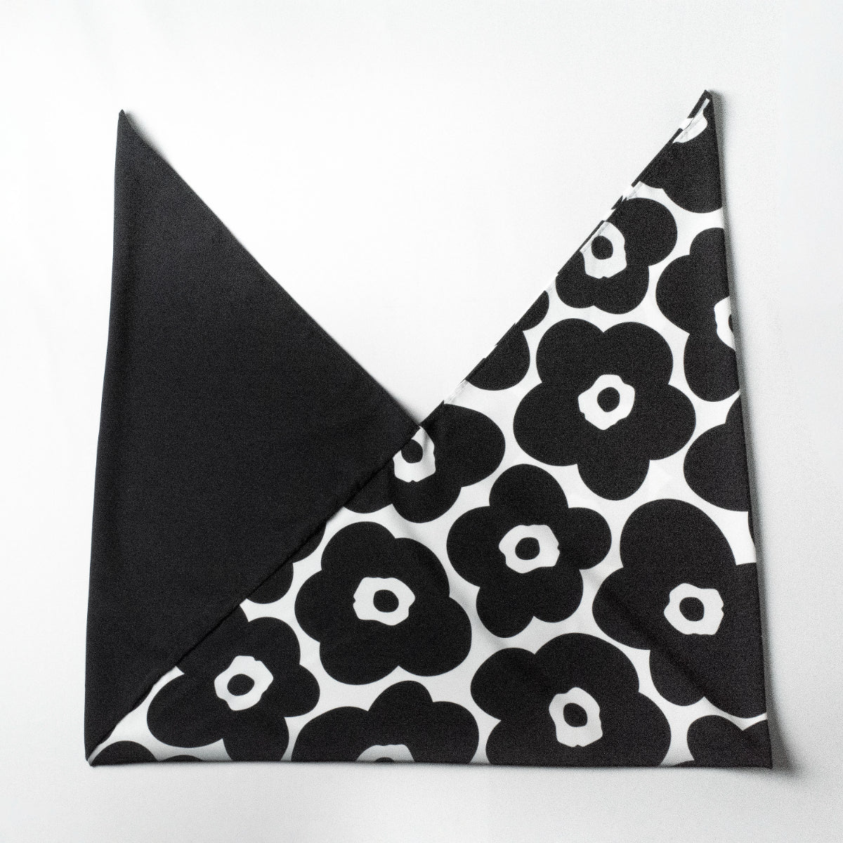 AZUMA water-repellent azuma bag – Camellia Black pattern, laid flat #Pattern_Camellia Black