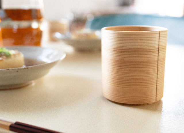 Bentwood cup - Blanc Pa | Odate Kougei-sha-