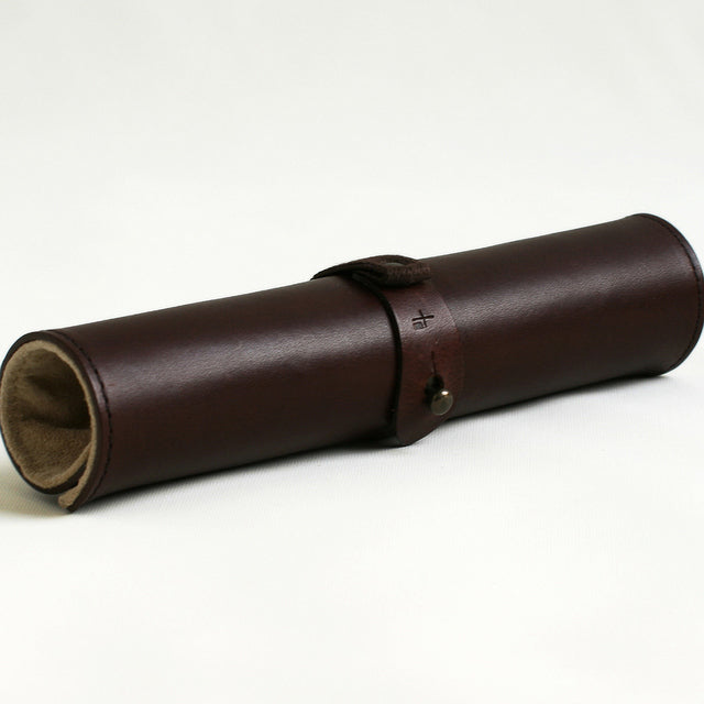 Single leather pen case "rotolo" - emupiu -