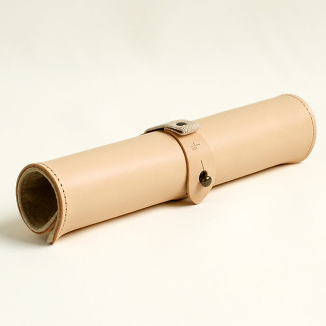 Single leather pen case "rotolo" - emupiu -