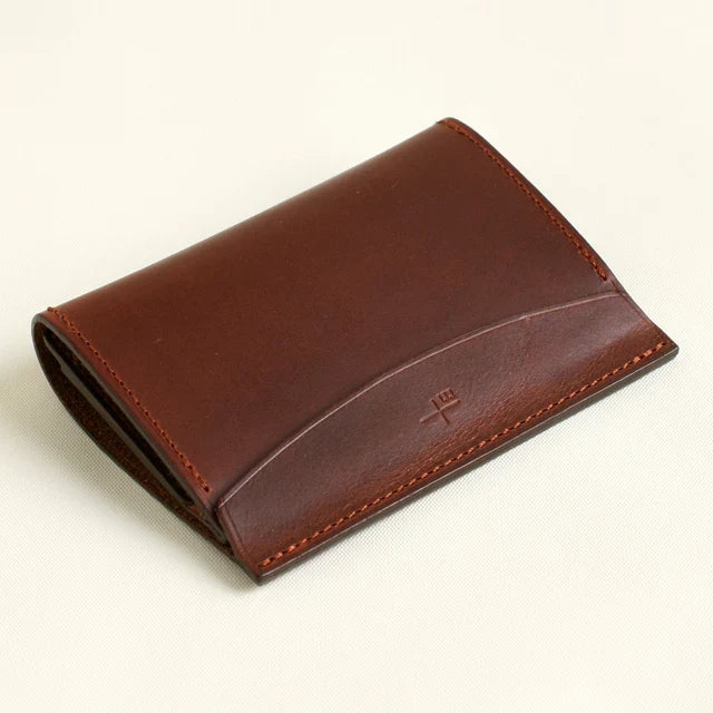 m+ FERMA MATI leather card case in brown #Color_Brown