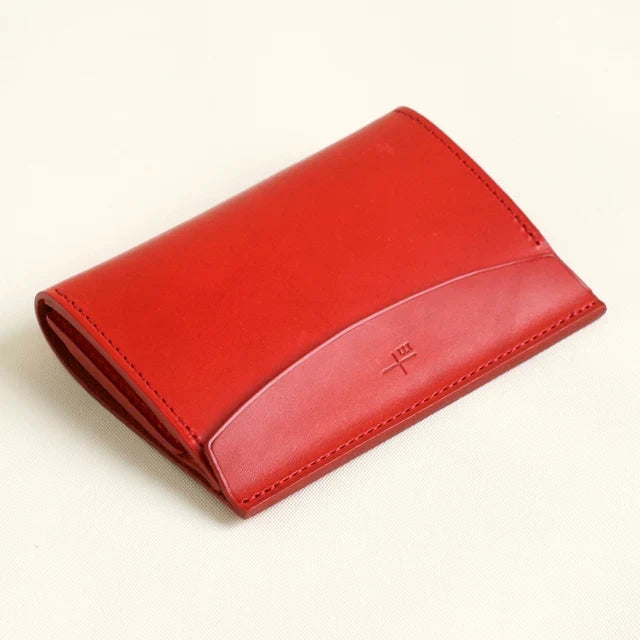 m+ FERMA MATI leather card case in red #Color_Red