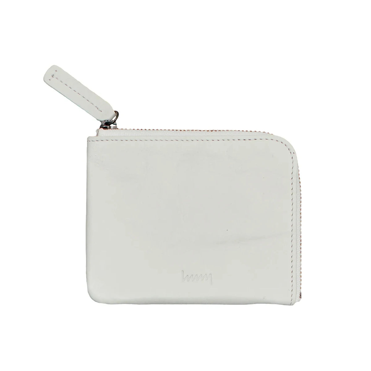 hmny compact leather wallet in light gray #Color_Light Gray