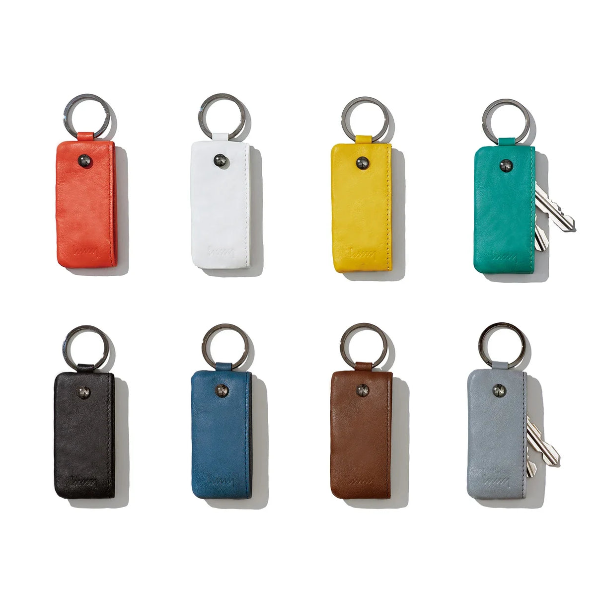hmny leather key cases in eight colors