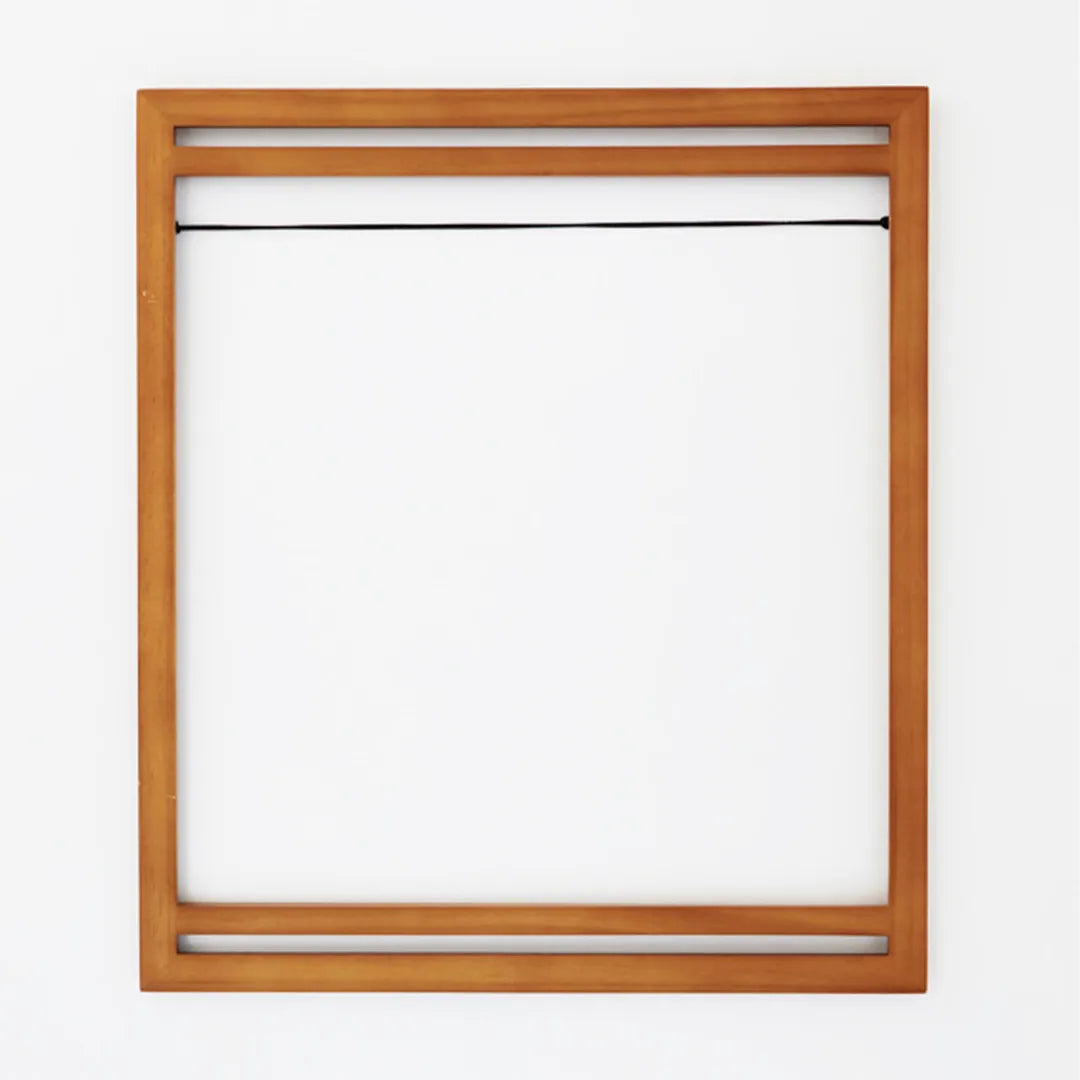 Empty square pine tenugui magnetic frame