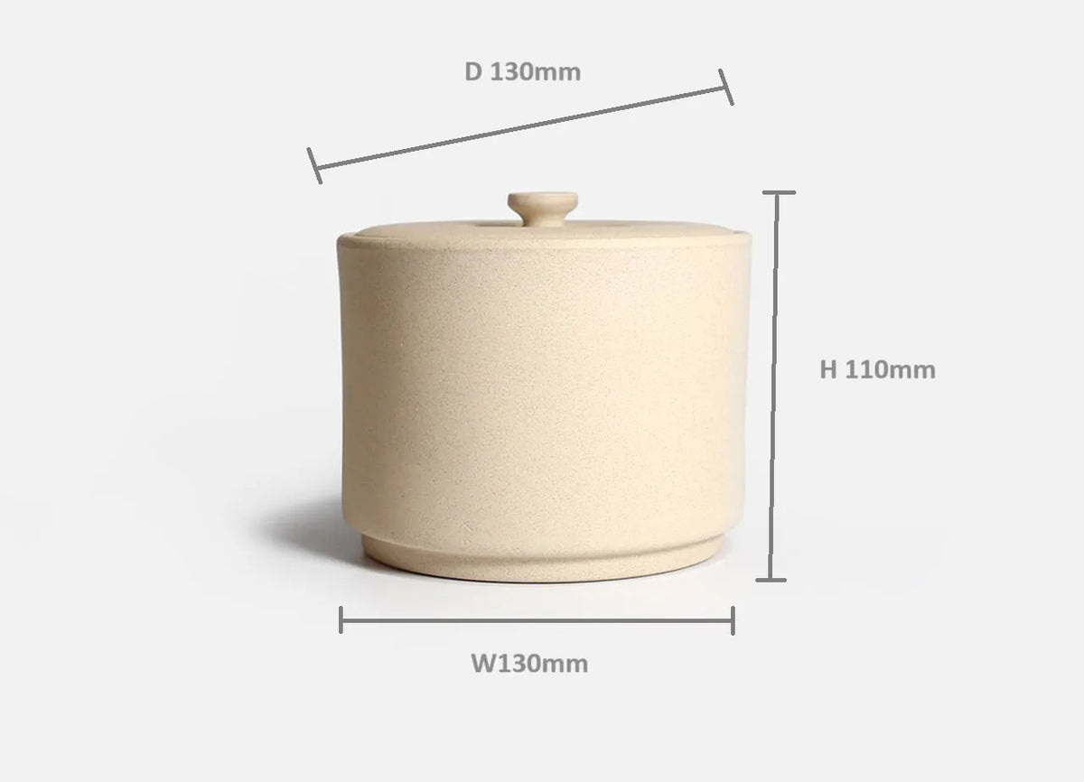IROIRO canister size 05 dimensions: approx. W 130 × D 130 × H 110 mm