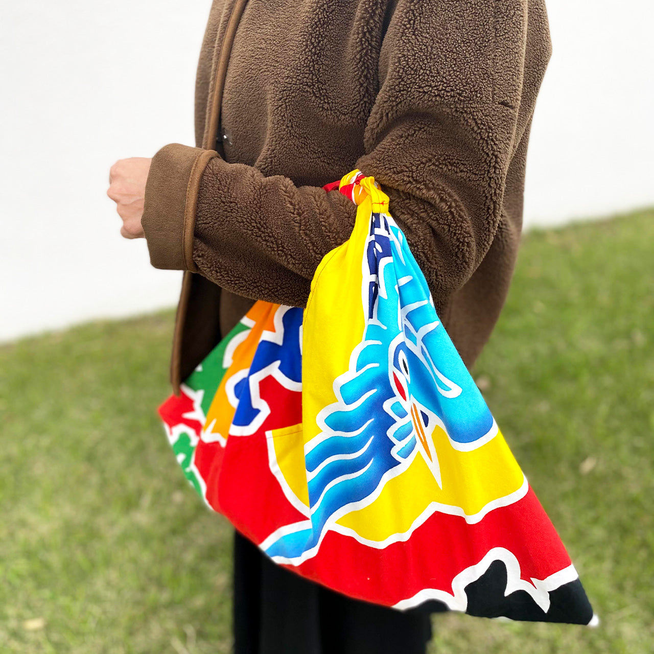 Origami Bag(Eco Bag) / Japanese Lucky Fisherman's Flag (Tairyo-bata)Design