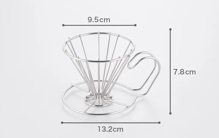 One Dripper dimensions: 13.2 cm wide, 7.8 cm high