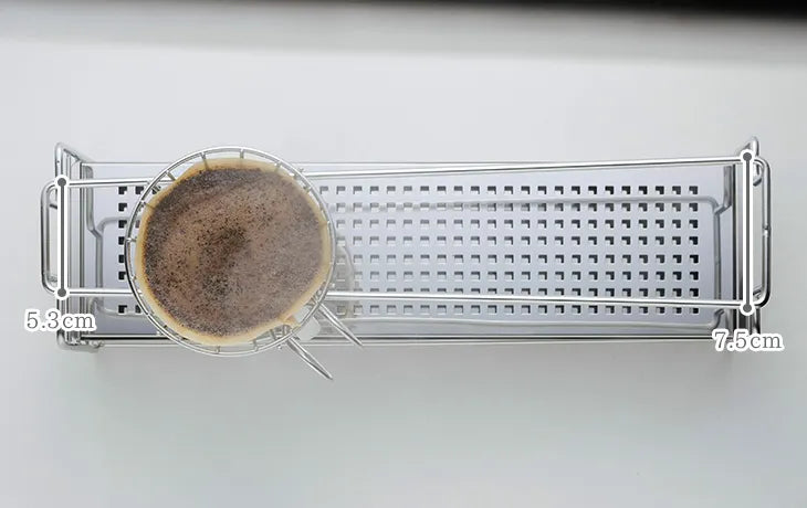 Drip tray of the dripper stand, top view