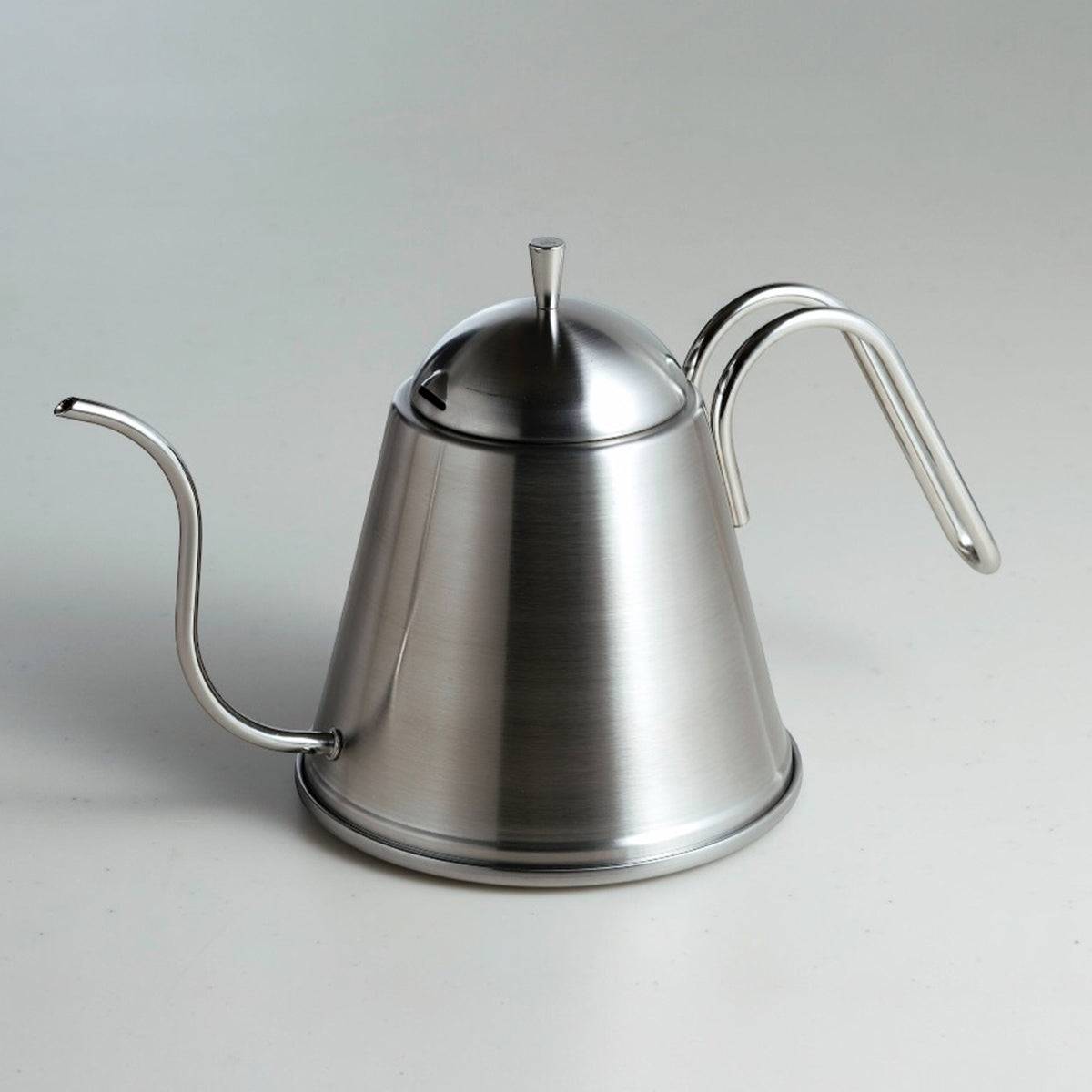 All-stainless ITTEKI drip pot, side view