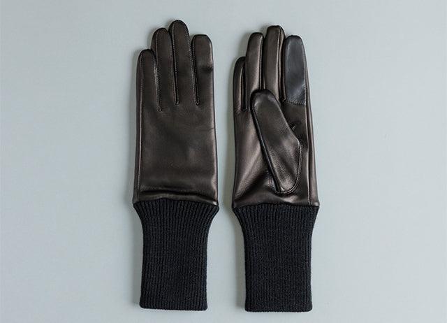 Japanese leather gloves | Women's touchscreen compatible - Kuroda-