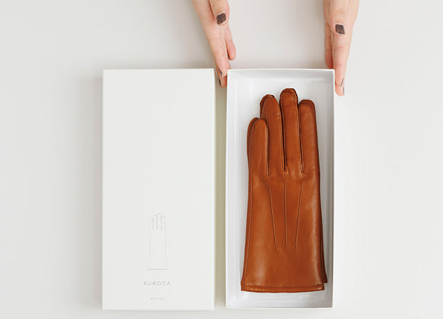 Japanese leather gloves | Men's touchscreen compatible - Kuroda-