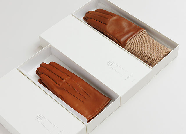 Japanese leather gloves | Women's touchscreen compatible - Kuroda-
