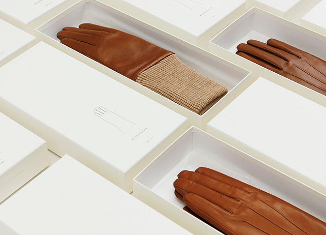 Japanese leather gloves | Women's touchscreen compatible - Kuroda-