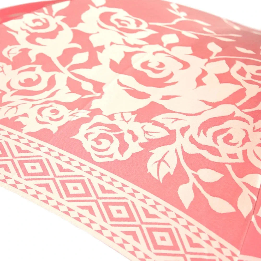 Woven rose pattern on the kirie umbrella fabric