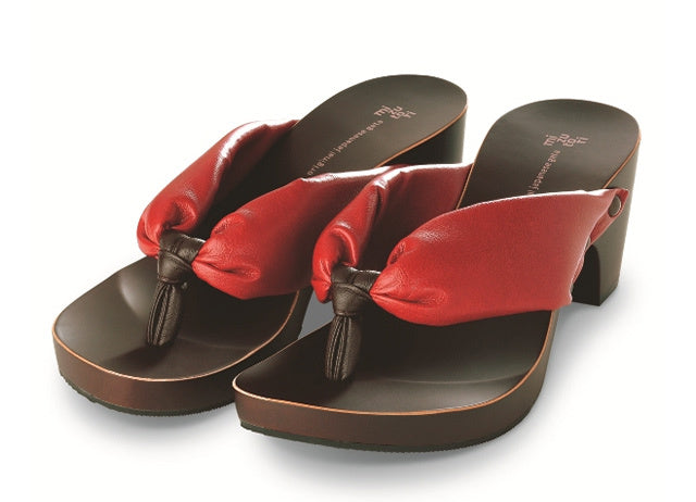 Mizutori geta "hitete (6.5cm)" Brown - Mizutori Kogyo -