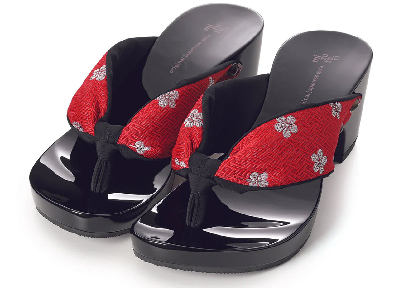 Mizutori geta "hitete (6.5cm)" Black - Mizutori Kogyo -