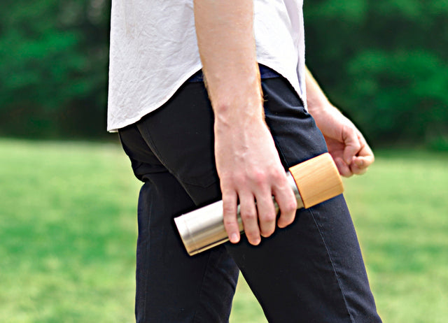 Wooden cup and thermos bottle "Bottle" - MokuNeji × SUS gallery -