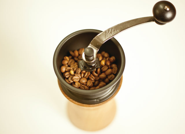 Wooden coffee mill "COFFEE MILL" - MokuNeji × Kalita -