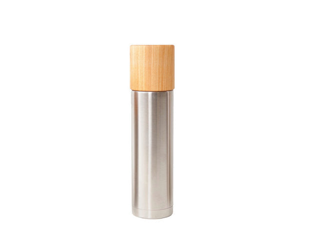 Wooden cup and thermos bottle "Bottle" - MokuNeji × SUS gallery -