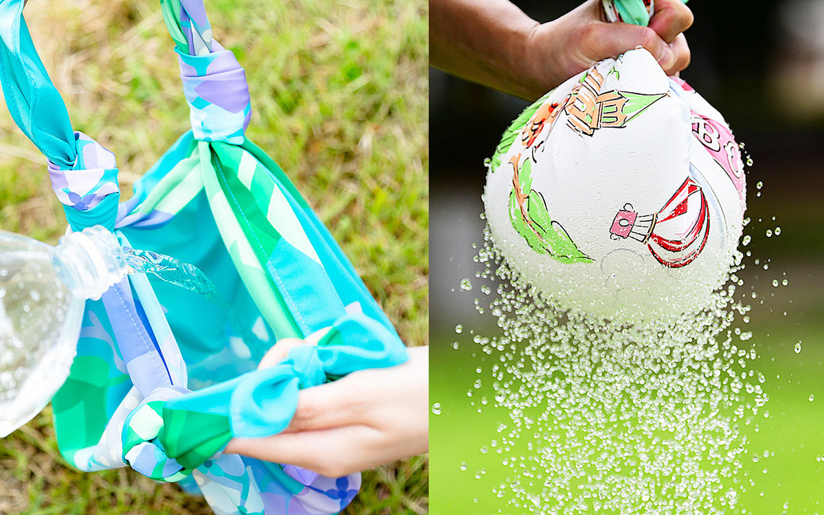 NAGARE furoshiki carrying water like a bucket