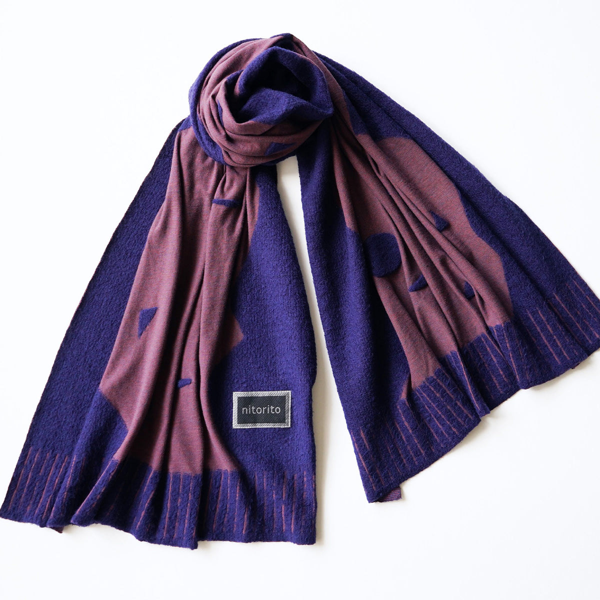 Wearing the navy mountain&moon stole