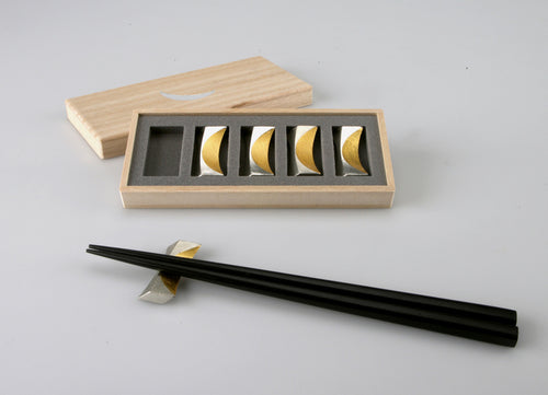 Repose-baguettes "Lune" / Feuille d'or -Nousaku -
