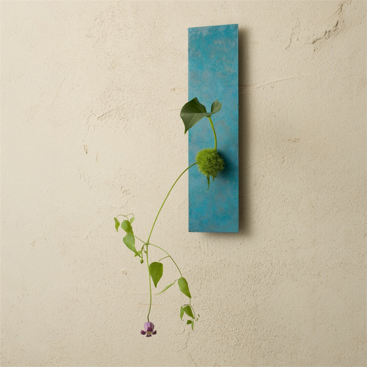 "on the wall mini" Japanese Copper Wall Vase | Hand-Colored Takaoka Metalwork - Momentum Factory Orii -