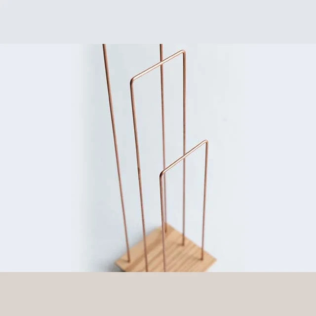 sasasa hanger Triple, oak base and stainless frame