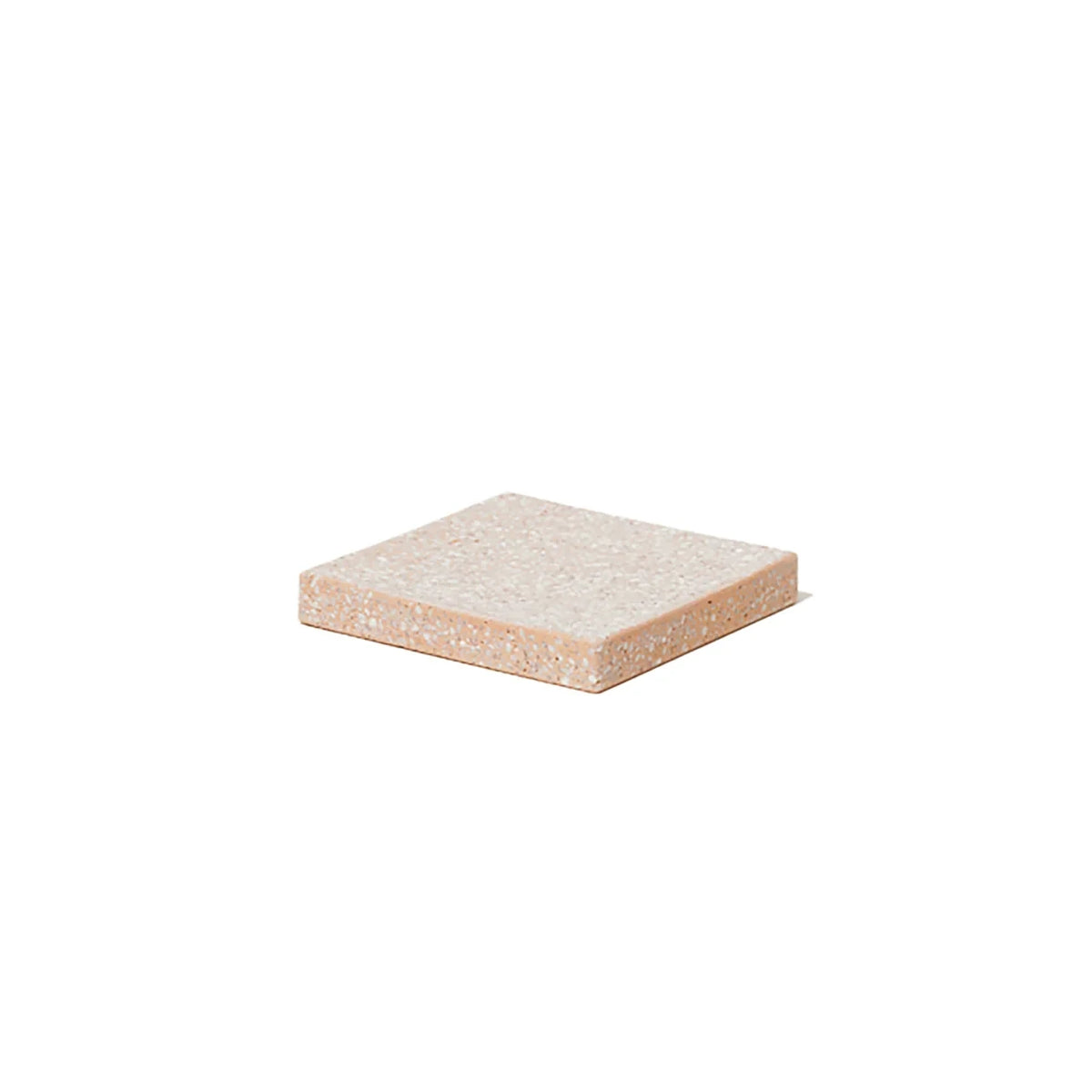 soil soap dish for bath, square, pink