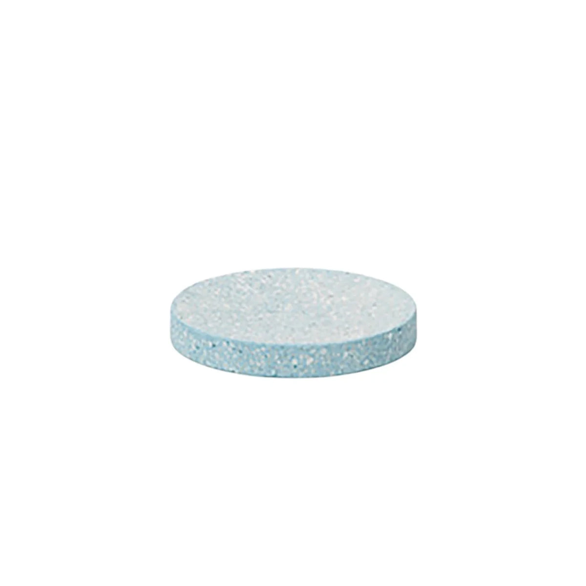 soil soap dish for bath, circle, blue