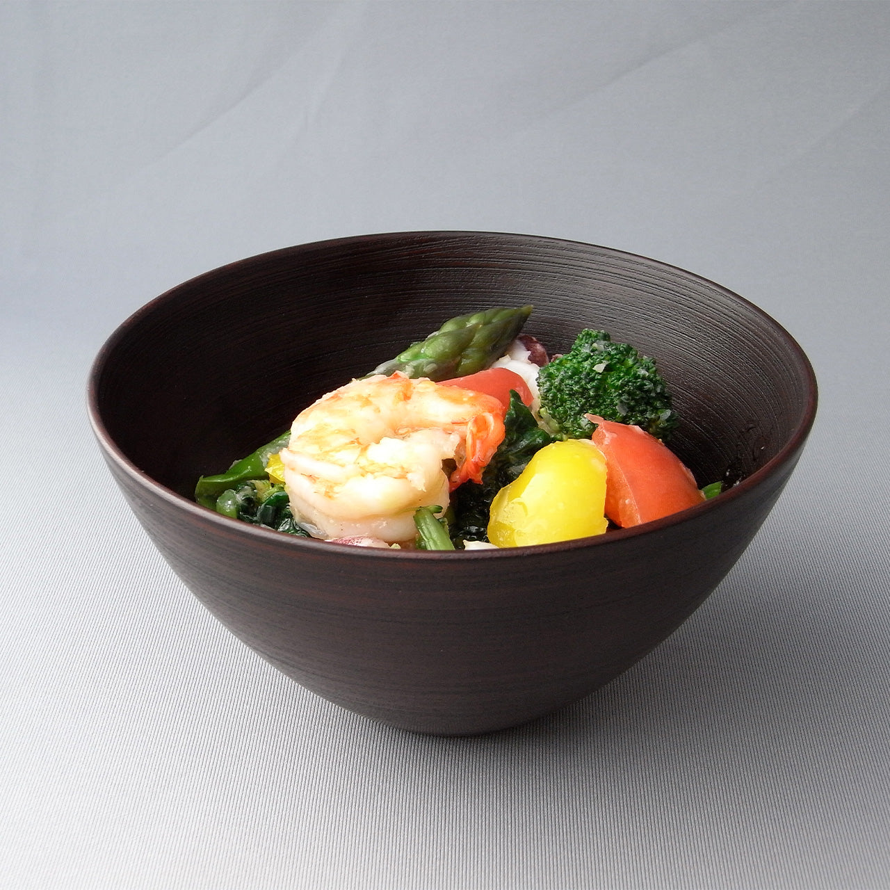 Sen-suji Bowl : Striated lacquerware Bowl - Wajima Kirimoto -