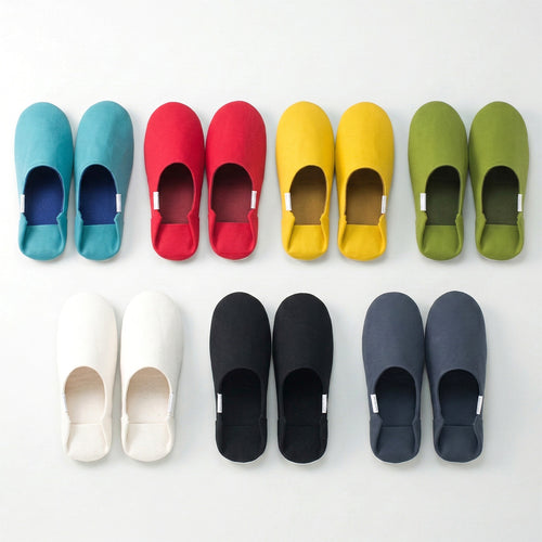Canvas Babouche: Machine-Washable Room Shoes in 9 Colors | ABE HOME SHOES