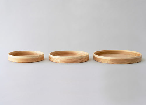 Plat en bois cintré - Blanc Pa | Odate Kougei-sha-