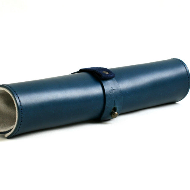 Single leather pen case "rotolo" - emupiu -