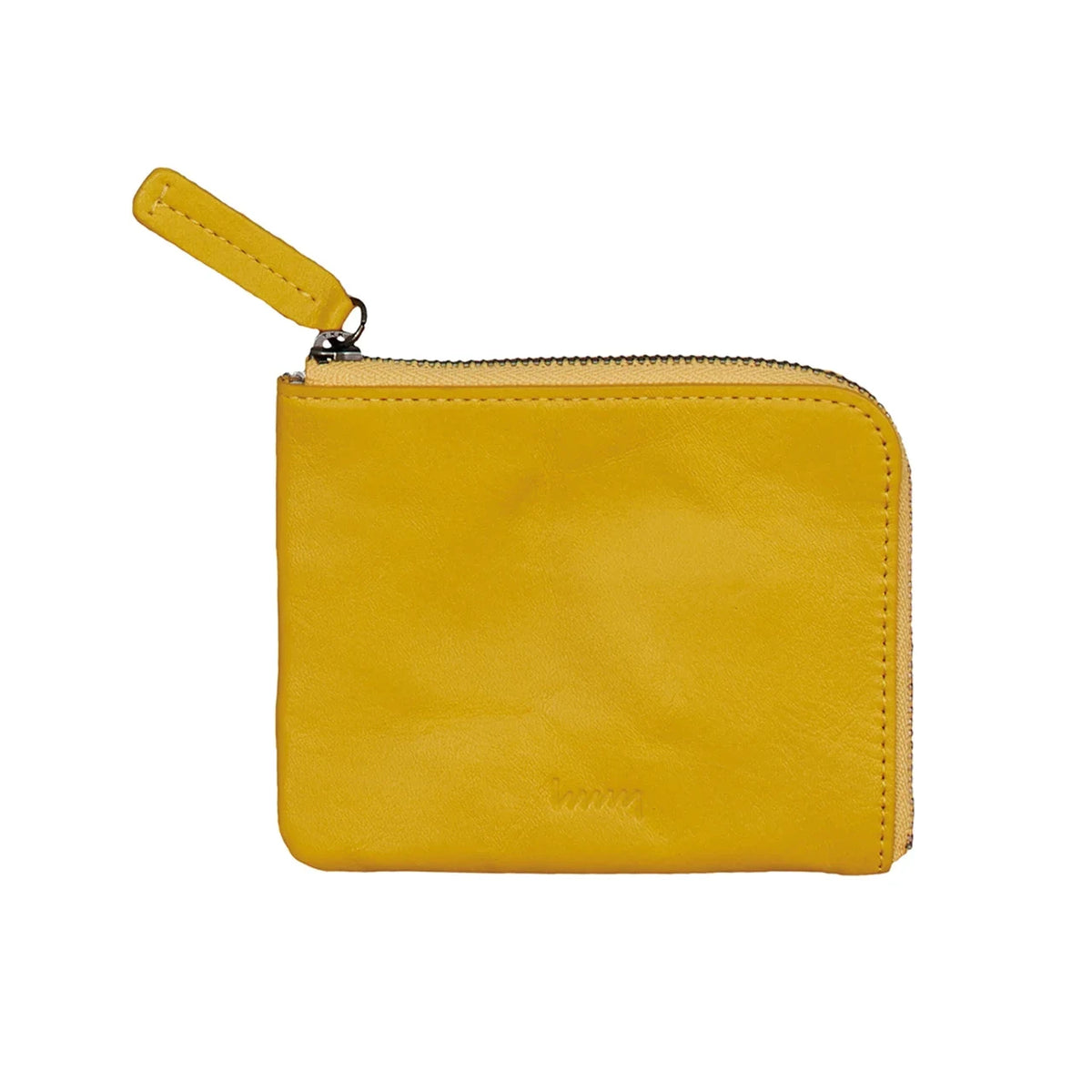 hmny compact leather wallet in yellow #Color_Yellow