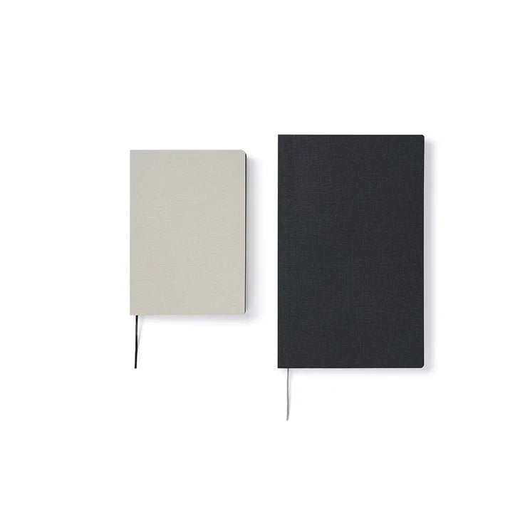 ITO BINDERY notebooks in gray and black