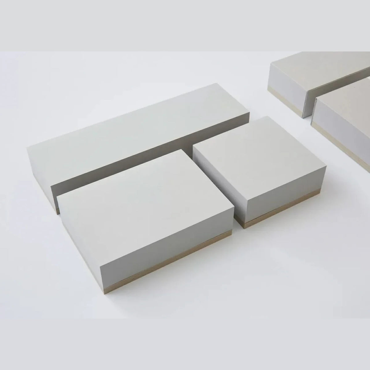 ITO BINDERY memo blocks in gray, sizes S, M and L