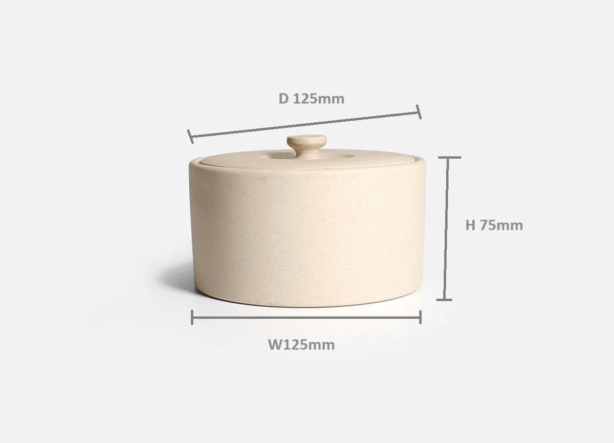 IROIRO canister size 04 dimensions: approx. W 125 × D 125 × H 75 mm
