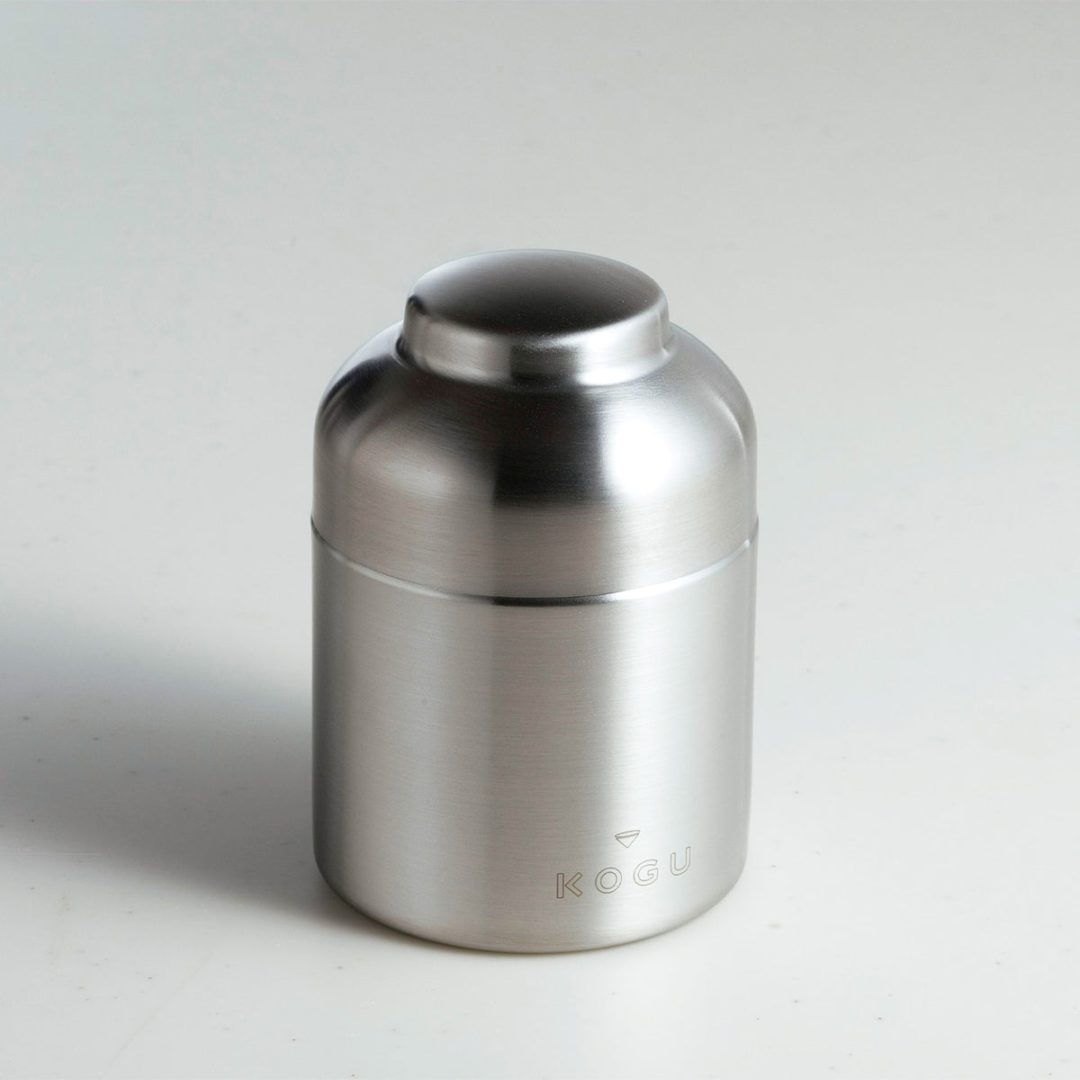 Regular-size stainless steel coffee canister (100 g)