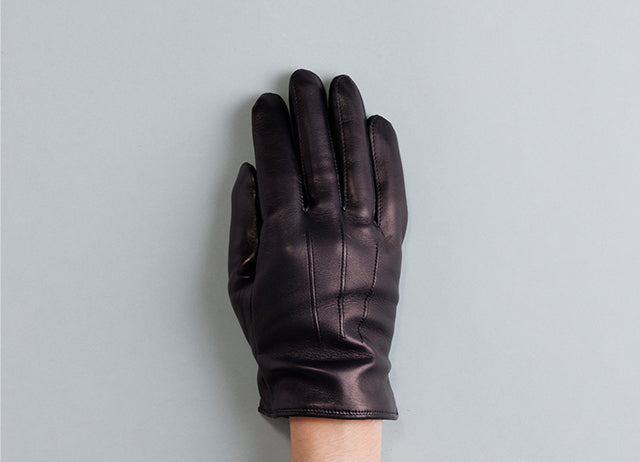Japanese leather gloves | Men's touchscreen compatible - Kuroda-