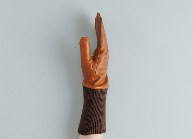 Japanese leather gloves | Women's touchscreen compatible - Kuroda-