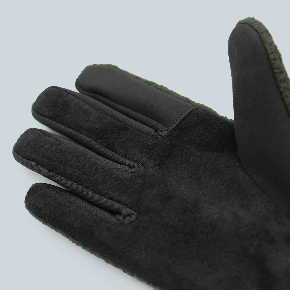 Pig suede palm, close-up