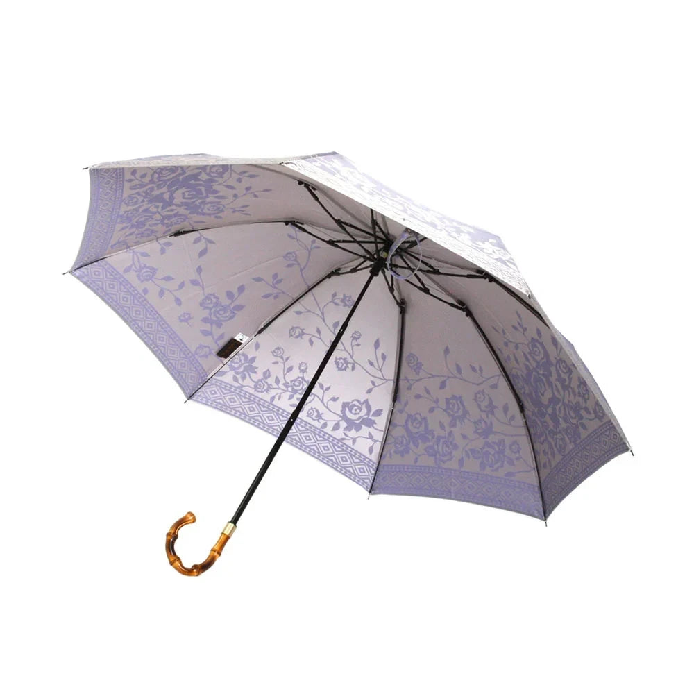 kirie Rose umbrella in Royal Purple, underside #Color_Royal Purple