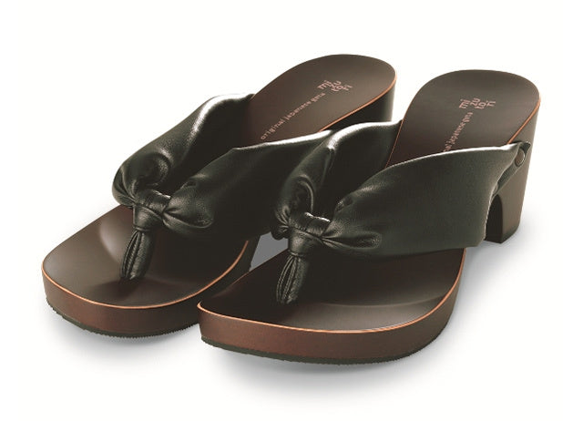 Mizutori geta "hitete (6.5cm)" Brown - Mizutori Kogyo -