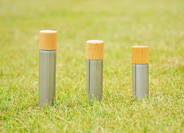 Wooden cup and thermos bottle "Bottle" - MokuNeji × SUS gallery -