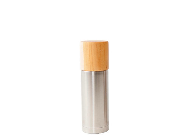 Wooden cup and thermos bottle "Bottle" - MokuNeji × SUS gallery -